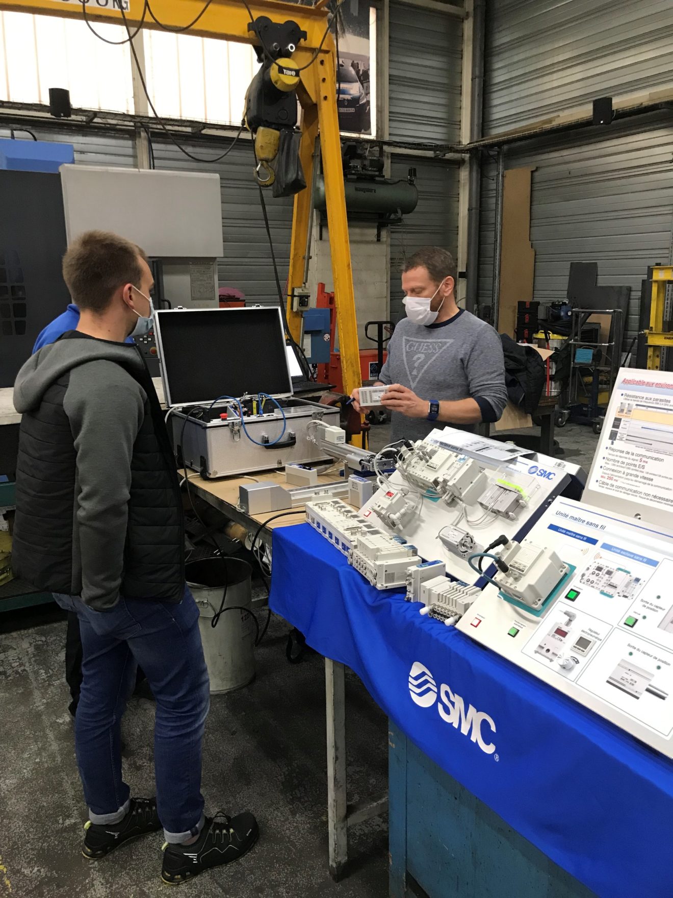 Visite de SMC chez RMI – RMI Rénovation Machines Industrielles